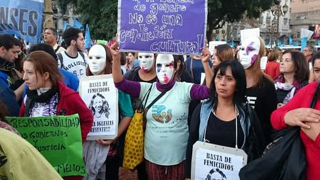 femicidios marcha  congreso